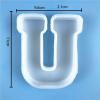 Epoxy Mold, DIY Crystal Drip Rubber Mold 26 English Letters Silicone Cake Mold Baking Mold Easy to Release Casting Mold for Jewelry U view 2