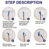Latch Hook Rug Kits Butterfly for Adults and Kids Beginner Handmade Needle Crochet Yarn Kits Embroidery Carpet Hook and Latch Kit Cushion Christmas Home Decoration 30x30cm view 4