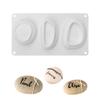 3/6 Cavity Silicone Cake Mold Plaster Concrete Dessert Mousse Baking Form Mold DIY Soap Moulds Goose Stone Shape Cake Decorating (3 Cavity) view 4