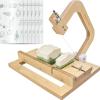 Wooden Soap Cutter for Soap Making Supplies Adjustable Wire Slicer Cutting Tool Handmade view 1