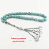 Tasbih Natural Turquoise Muslim Bracelet Rosary Bead Islamic Gift Prayer Beads Misbaha Muslim Jewelry (8mm x 66beads) view 3