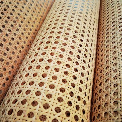 homeemoh 19.69x19.69 inch Natural Rattan Cane Webbing, Woven Open Mesh Cane Webbing for DIY Crafts Home Decor Furniture Chair Table Background Door Material,Original