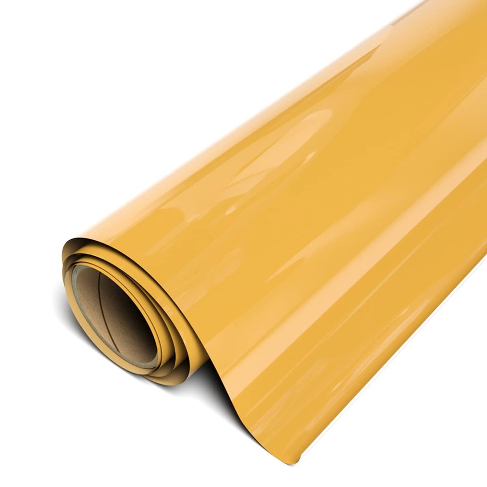 Siser EasyWeed Heat Transfer Vinyl 11.8" x 30ft Roll (Mustard) - Compatible with Siser, Cricut, Silhouette and Other Craft/Professional Cutters - CPSIA Certified