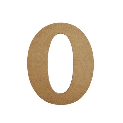 8" Wooden Letter O Unfinished, Beltorian Font, Craft Cutout 1-8" Thick