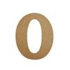 8" Wooden Letter O Unfinished, Beltorian Font, Craft Cutout 1-8" Thick view 1