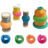 AKOAK 12 Pcs Spool Hoop, Spool Protector, Sewing Machine Core Protector to Prevent Thread End from Loosening and Control Thread End, for Sewing and Embroidery Thread, No Loose End view 3