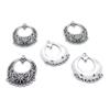 110 Pieces Antique Silver Plated Jewelry Making Charms Findings Crafting Suppliers YP3Q1 Earring Eardrop Connector view 1