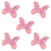 EXCEART 5pcs Butterfly Hair Accessories DIY Appliques Fashionable Patches for Clothing Bags Jewelry Making view 1