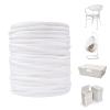 FAMMOM Wicker Repair Material Flat Synthetic Rattan Weaving Material Plastic Rattan for Knit and Repair Chair Table,Storage Basket,Ect (White A) view 1