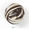 Kondoos Natural Wool roving, 8 OZ. Best for Needle Felting, handcrafts and Spinning. Natural Colours, un-Dyed. (Brown Zebra(Ecru/Mocha), 8 oz) view 1