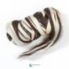 Kondoos Natural Wool roving, 8 OZ. Best for Needle Felting, handcrafts and Spinning. Natural Colours, un-Dyed. (Brown Zebra(Ecru/Mocha), 8 oz) view 4