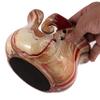 Premium Solid Hardwood Wooden Pot Portable Yarn Bowl Holder for Knitting Crochet Gift Set | Hind Handicrafts (6" x 6" x 4", Multi Wave) view 3