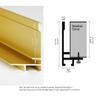 GVS-ART DIY Metal Floating Frame for 18X24 Canvas Painting Art,1 1/2"(3.8cm) Depth, Floater Frame,Mental Frame Kit, Cut to Pieces,Not Include Canvas or Mat Titannium Gold Frame view 2