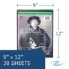 Roaring Spring Sketch Books, 30 Sheets of Heavy 50# White Drawing Paper, 9"x12" Spiral Bound, Perfect For Sketches, Drawings or Scribbles (Pack of 12) view 3