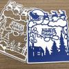 Christmas Sled Metal Die Cuts,Cutting Dies for Card Making Clearance,Embossing Dies for Scrapbooking, DIY Album Paper Cards Art Craft Decoration view 1