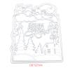 Christmas Sled Metal Die Cuts,Cutting Dies for Card Making Clearance,Embossing Dies for Scrapbooking, DIY Album Paper Cards Art Craft Decoration view 2