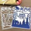 Christmas Sled Metal Die Cuts,Cutting Dies for Card Making Clearance,Embossing Dies for Scrapbooking, DIY Album Paper Cards Art Craft Decoration view 4