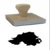 Hampton Tech Northern Ireland Country Rubber Stamp, 2 X 2'' Wood Stamp view 1