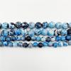 4 6 8 10 12mm Natural Gemstone Beads Round Loose Stone Beads for DIY Bracelet Necklace Earring Jewelry Craft Making Accessories (Light Blue Flame, 8mm48pcs) view 2
