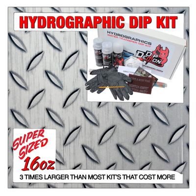 Hydrographic Dip Kit Large Diamond Plate 16oz dip Demon Hydro dip Dipping