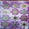 CraftbuddyUS A4 Sheets of Festive Snowflake Embellishment - 5 Color x 60 Die Cut view 2