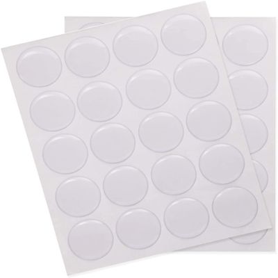FoxYaye Round Epoxy Stickers - Clear 1 Inch Bottlecap Waterproof Durable, 100, 200, Bottlecaps Craft Adhesive Seal Stickers for Bottle Cap Pendants (100)