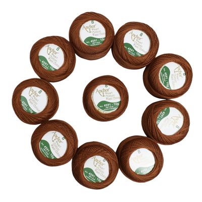 Anchor Knitting Crochet Cotton Thread Mercerized Balls Needlecraft Embroidery