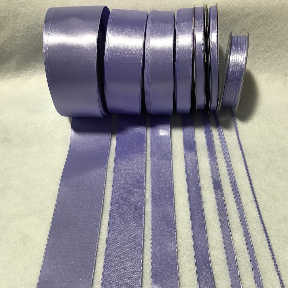 Periwinkle Double Sided Satin Ribbon - Made in France - 3 Yards (7 Widths to Choose from)