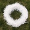 Jeniorr 10ply Ostrich Feather Boa Thick Ostrich Feathers for Crafts Strip Wedding Decoration Dance Fashion Plumes Trims Jewelry Making - O25 Leather Pink view 4