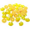 Honbay 40PCS Slime Charms Flatback Resin Charms Lemon Fruit Embellishments for Scrapbooking, Hair Clip, Phone Case, DIY Crafts view 1