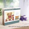 clubevy DIY Latch Hook Kits Pillow Case Sofa Cushion Cover Craft Kits Embroidery Carpet Set Needlework Pillow Cover 17x17 inch (Bear) view 4