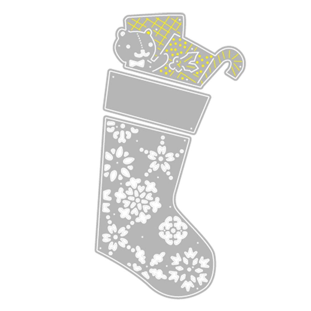 Christmas Stocking Metal Die Cuts,Cutting Dies for Card Making Clearance,Embossing Dies for Scrapbooking, DIY Album Paper Cards Art Craft Decoration