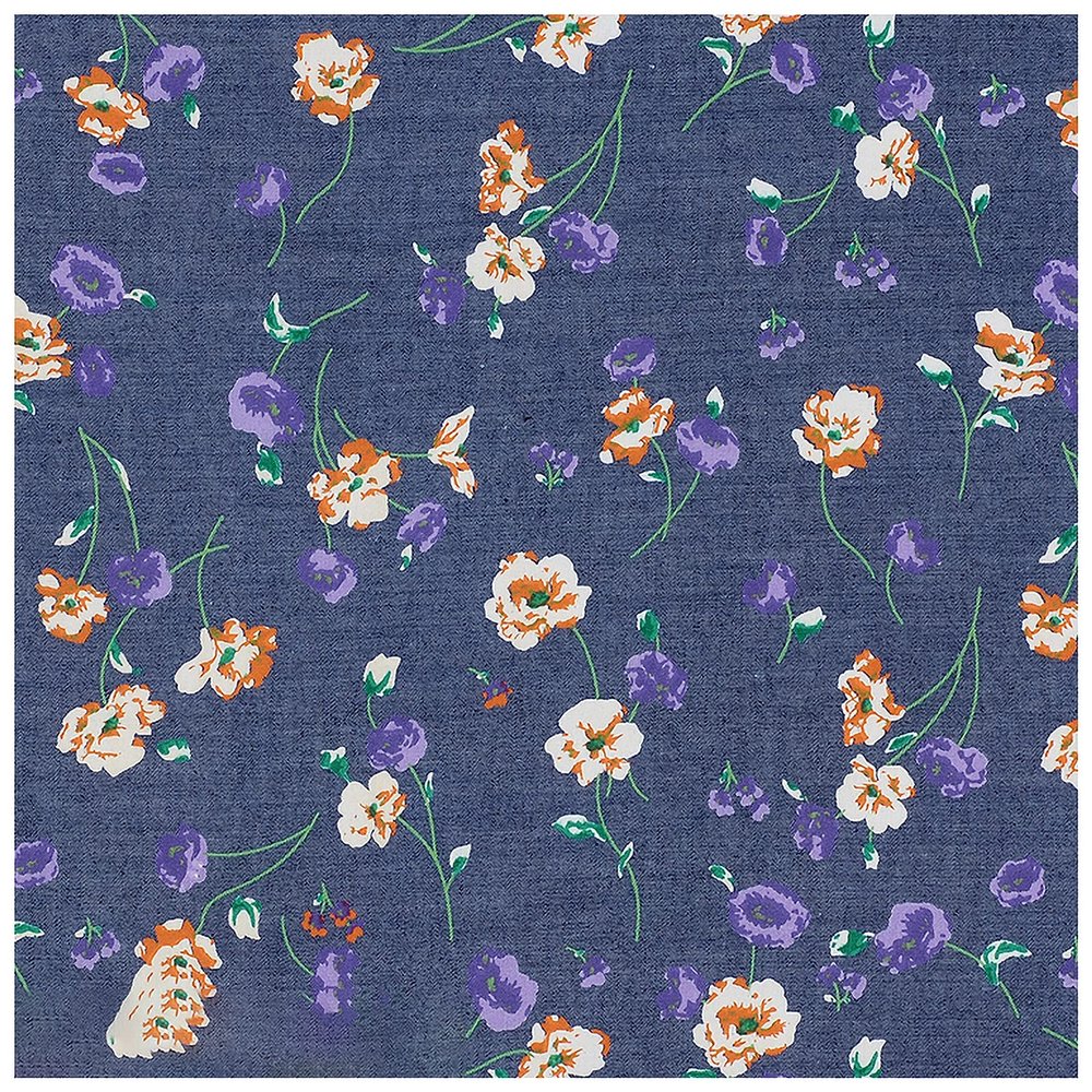 MUYUNXI Denim Fabric by The Yard for Jeans Dress T-Shirt Clothes Sewing Cushions 145cm Wide Sold by The Meter(Color:Purple banzhilian)