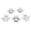 110 Pieces Antique Silver Plated Jewelry Making Charms Findings Crafting Suppliers EK1U4 Honeybee Bee view 1