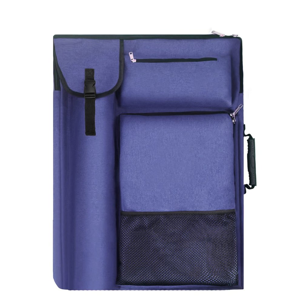 TreochtFUN Art Bags for Supplies Portfolio Case 19 X 25.5 for Storage A2 Canvas Board A3 Sketchbook - Carrying Artwork with Backpack & Tote-handle