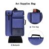 TreochtFUN Art Bags for Supplies Portfolio Case 19 X 25.5 for Storage A2 Canvas Board A3 Sketchbook - Carrying Artwork with Backpack & Tote-handle view 2
