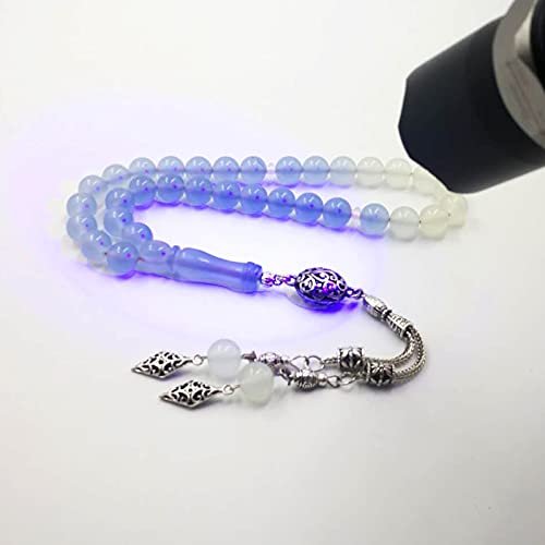 Tasbih Special Resin Change Color Under The Sun Muslim Misbaha UV Discoloration (10mm x 66 Beads)