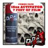 Hydrographic Film Activator Combo Kit Large Charcoal Drawing Skulls Hydro Dipping 16oz Dip Demon view 1