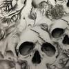 Hydrographic Film Activator Combo Kit Large Charcoal Drawing Skulls Hydro Dipping 16oz Dip Demon view 3