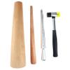 Heyiarbeit Metal Ring Sizer Mandrel Bracelet Stick Gauge Measuring Jewelry Tool Hammer Set Jewelry Tool view 1