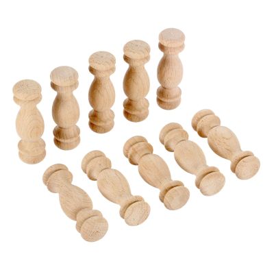10Pcs Unpainted Woodcarving Decal Corner Applique Frame For Home Furniture Wall Cabinet Door Decorative Wooden Miniature Craft DUO ER (Color : B)