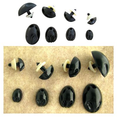 6 Koala Plastic Safety Craft Noses (17mm x 12mm)