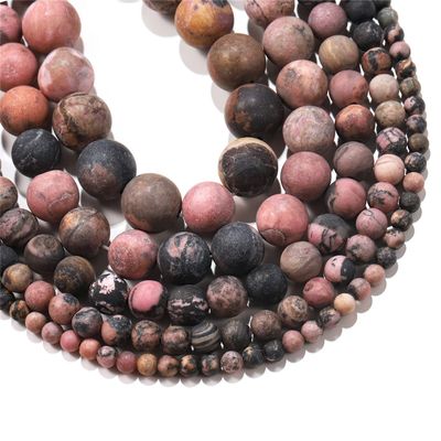 12 mm Natural Black Red Line Stripe Stone Beads Round Loose Gemstone Beads for DIY Bracelet Necklace Earring Jewelry Craft Making Accessories (BlackRed, 12mm32pcs