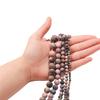 12 mm Natural Black Red Line Stripe Stone Beads Round Loose Gemstone Beads for DIY Bracelet Necklace Earring Jewelry Craft Making Accessories (BlackRed, 12mm32pcs view 3