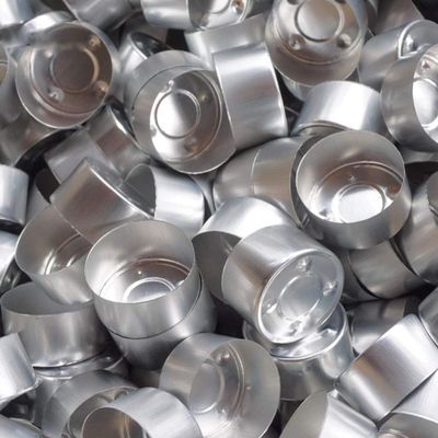 Indo Essentials-Decorative Tealight Aluminium Cups with Collar Candle Wax Containers for Decorative Tealight Candle Making Best for Candle Making/Home decore/ation10 Gram