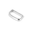 Buckleguy.com B9337 Nickel Plate, Belt Loop, Solid Brass-LL, 1-1/4" view 4