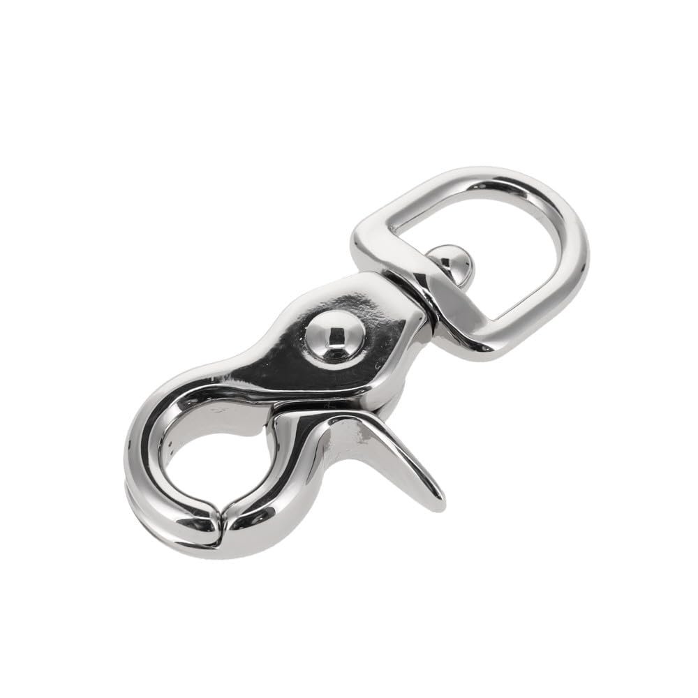 Buckleguy.com 3002A 1/2" Nickel Plate, Swivel Trigger Snap, Solid Brass-LL