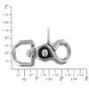 Buckleguy.com 3002A 1/2" Nickel Plate, Swivel Trigger Snap, Solid Brass-LL view 4