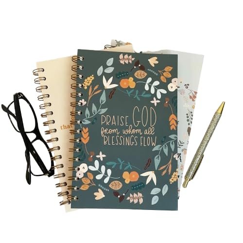 Swaygirls Prayer journal | Christian spiral notebook | Bible journal | Faith notebooks | Lined soft cover wire notebooks & journals | Praise God from whom all blessings flow