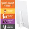 Celebrate Halloween Safely Candy Pumpkin Card Counter Paper Easel Sign view 1